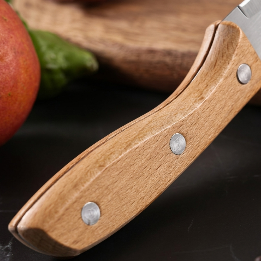 5inch Kitchen Boning Knife Stainless Steel Fruit Knife With Wooden Handle - Image 5