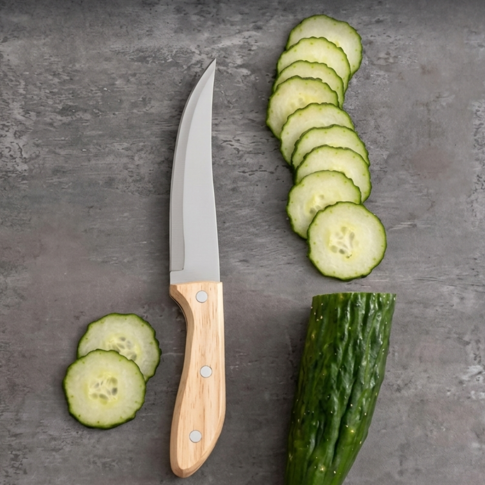 5inch Kitchen Boning Knife Stainless Steel Fruit Knife With Wooden Handle - Image 4