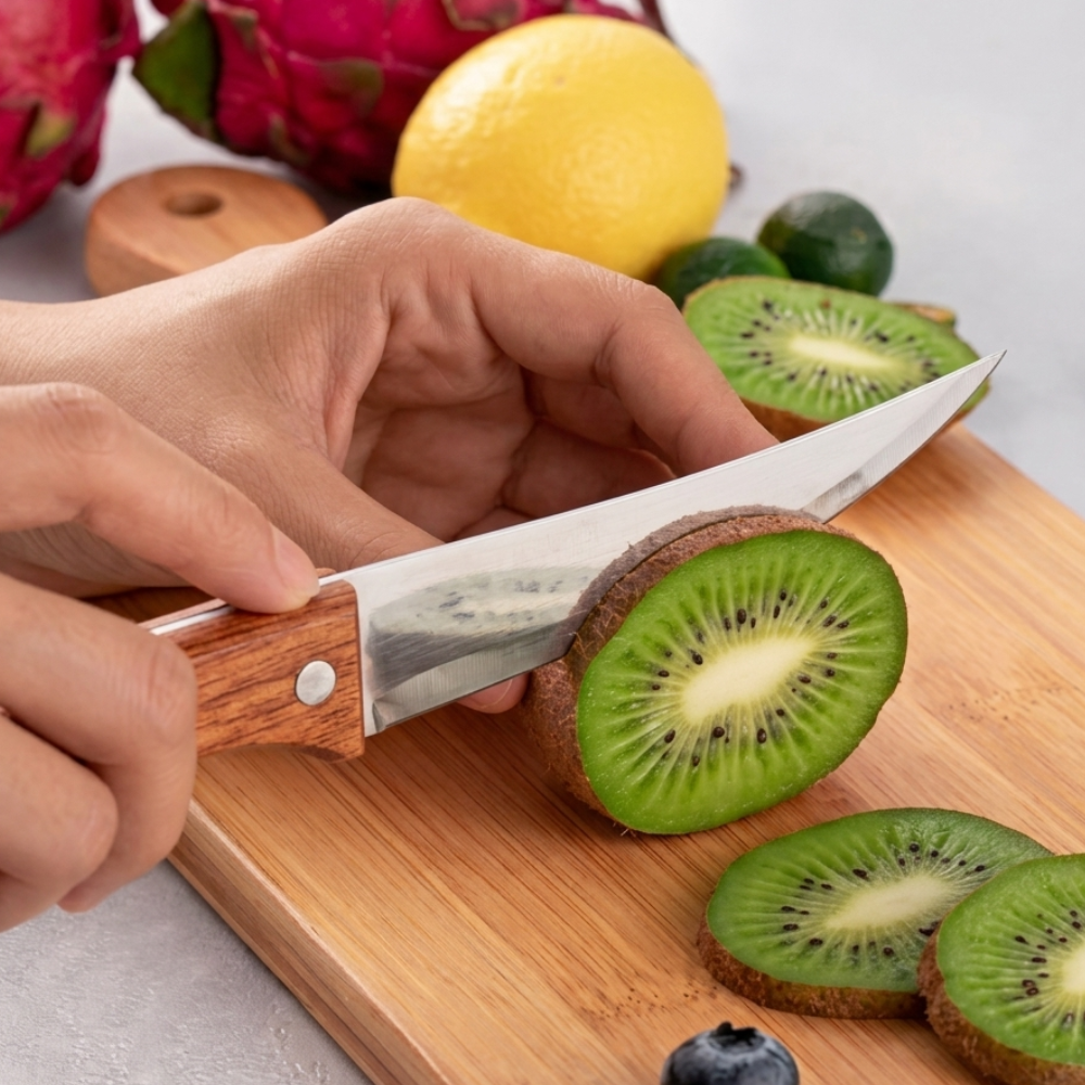5inch Kitchen Boning Knife Stainless Steel Fruit Knife With Wooden Handle - Image 3