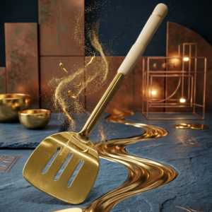 Golden Luxe Slotted Turner Spatula