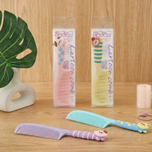 Cute Cartoon Kids Hair Comb – Soft Grip Detangling Brush
