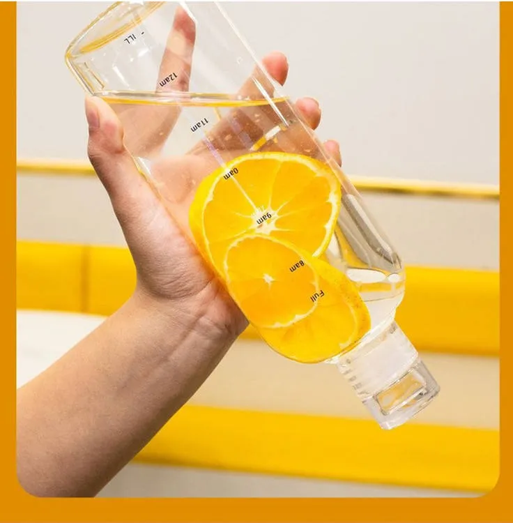 Transparent Plastic Water Bottle 750ml