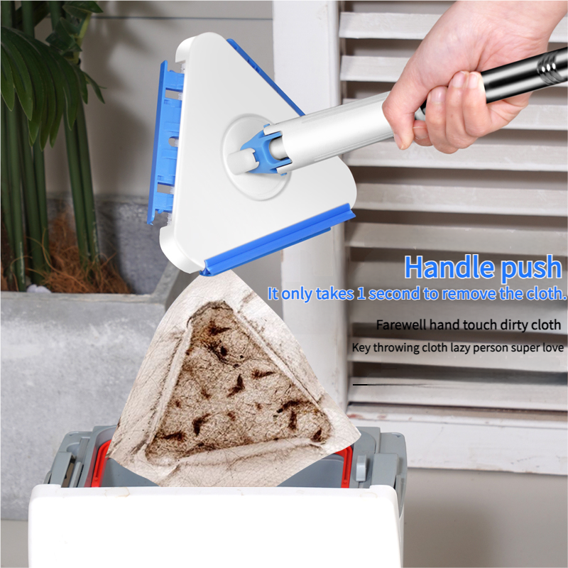 Adjustable Triangular Mini Mop for Wall and Floor - Image 2