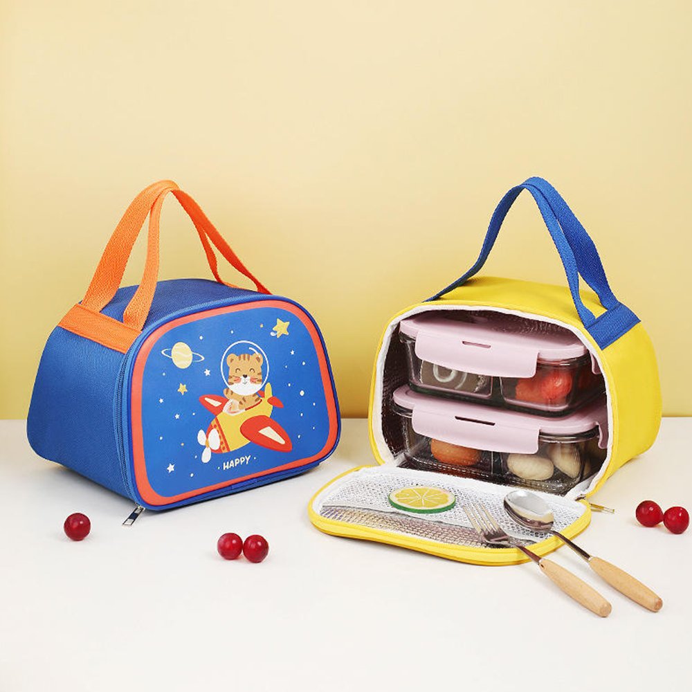 Animated Kids Thermal Lunch Bag, Kids Picnic Tiffin Bag - Image 3