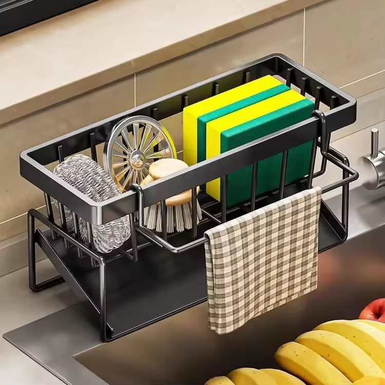 Premium Stainless Steel Kitchen Sink Sponge Holder Organizer - Image 4