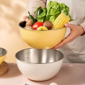 Premium Stainless Steel Nesting Kitchen Mixing Bowls Set