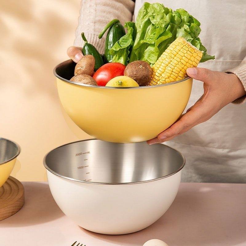 Premium Stainless Steel Nesting Kitchen Mixing Bowls Set