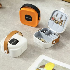 Portable Mini Travel Jewelry Box Organizer Case