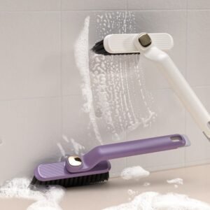 Multipurpose Rotating Bathroom Tile Cleaning Brush Set