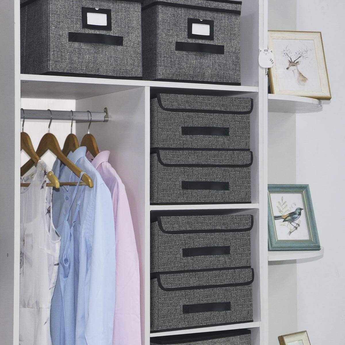 Premium Foldable Fabric Storage Bins with Lids - Image 2