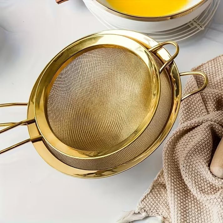 GOLDEN MESH TEA STRAINER 10CM - Image 2
