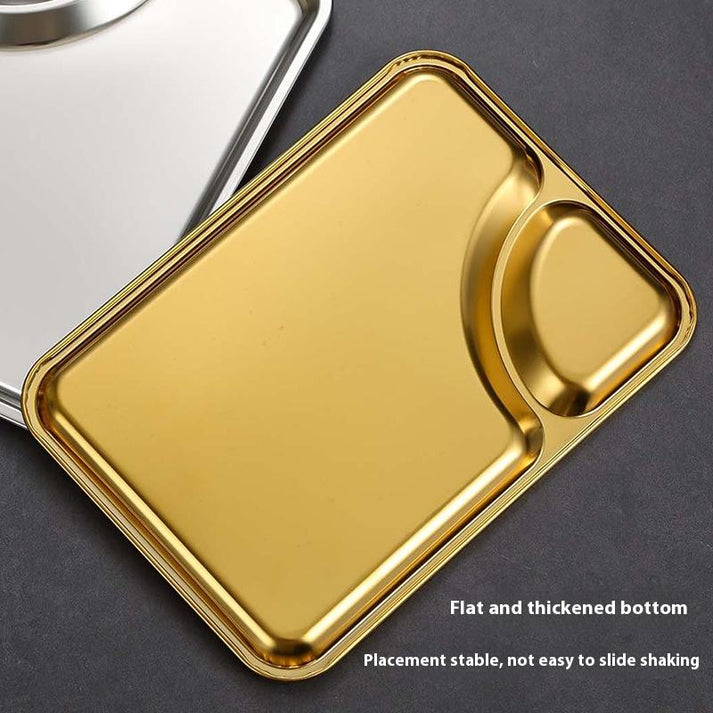 10 Pieces Golden Crockery Set Design One - Image 8