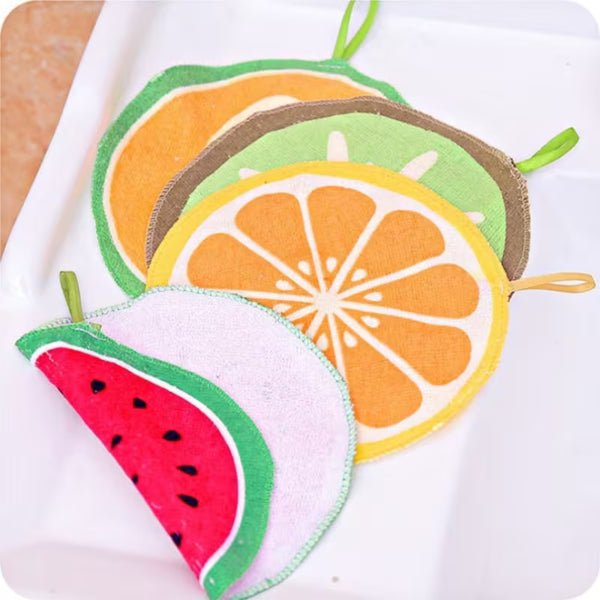 Fruit Pattern Kitchen Cleaning Towel (4pcs) - Image 2