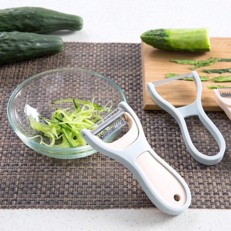 2 in 1 Julienne Peeler Vegetable Cutter Double Planning Grater Slicer Carrot Potato Grater Cutter Grinder Kitchen Gadget Tools - Image 2