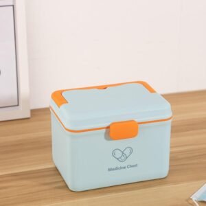 Portible First Aid Box, BPA Free Emergency Medicine Box