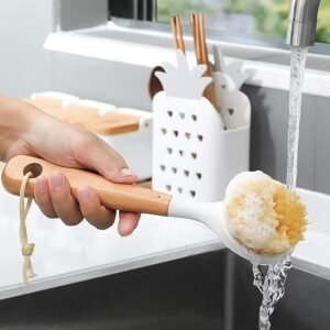 Dish Scrubbing Brush, Wooden Handle SIGA Dish Brush