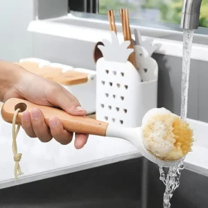 Dish Scrubbing Brush, Wooden Handle SIGA Dish Brush
