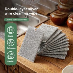 5PC Premium Double Layer Wire Miracle Dishwashing Cleaning Cloth