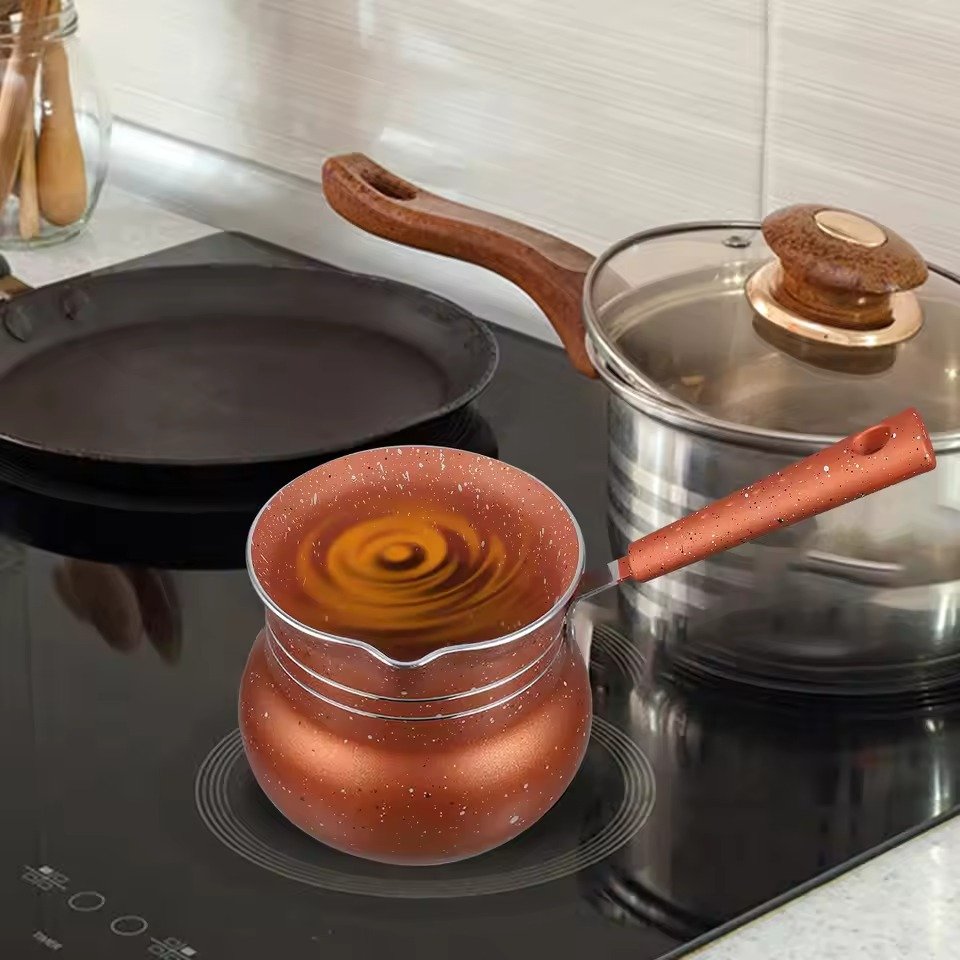 Premium Nonstick Turkish Coffee Pot Small Milk Warmer - Image 2