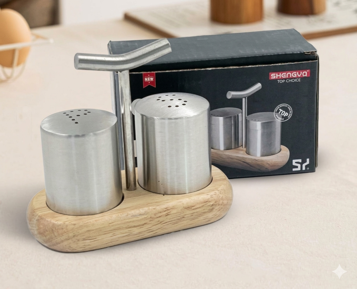Premium Stainless Steel Salt and Pepper Shaker Set - Image 4