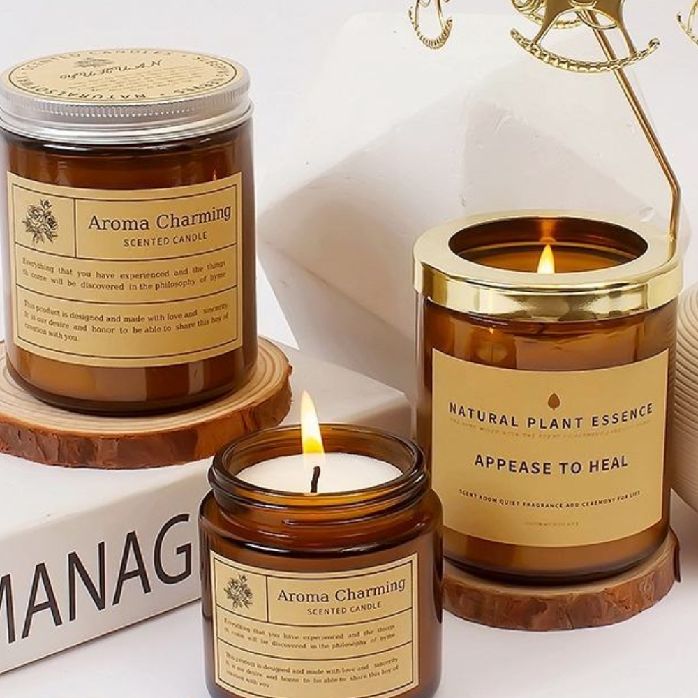 Luxury Scented Jar Candle with Lid - Image 3