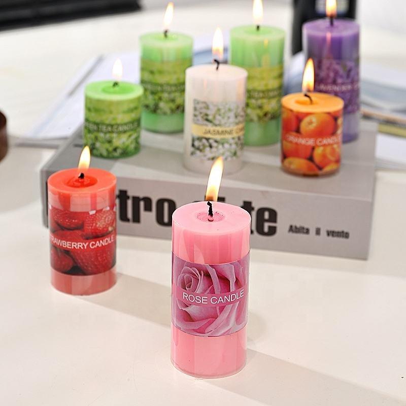 1-Pcs Premium Scented Pillar Candle Gift Set