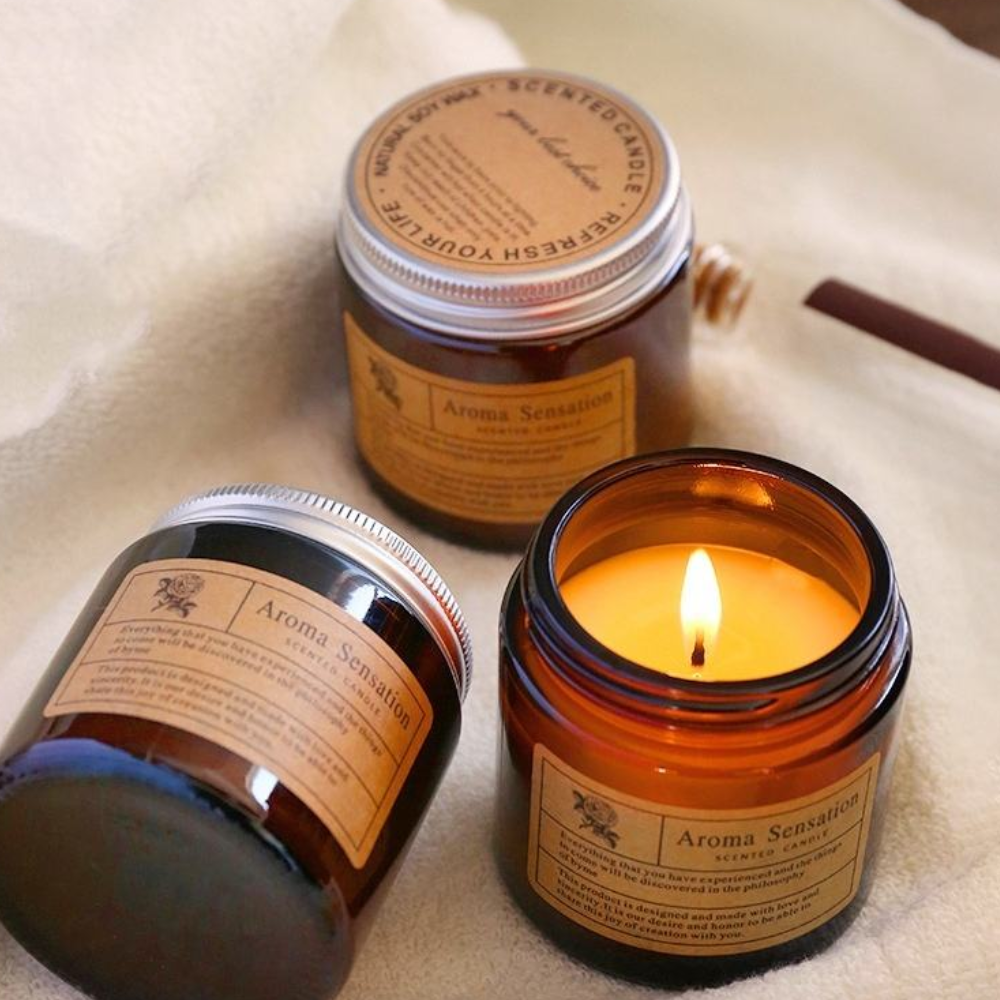 Luxury Scented Jar Candle with Lid - Image 4