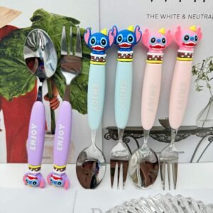 Cute Cartoon Character Kids Stainless Steel Flatware Set