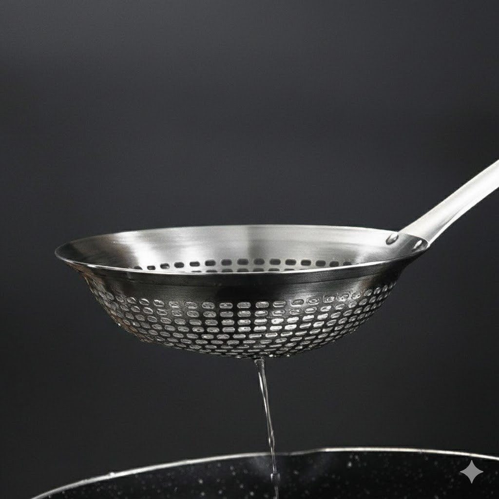 Stainless Steel Kitchen Fine Mesh Strainer Colander - Image 3