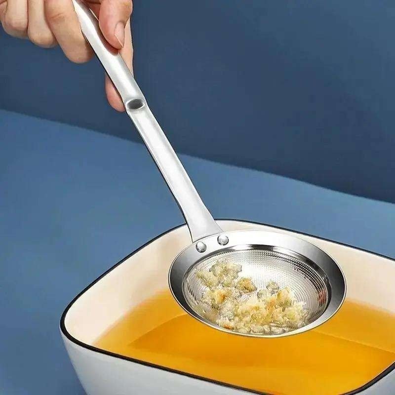 Stainless Steel Kitchen Fine Mesh Strainer Colander - Image 2
