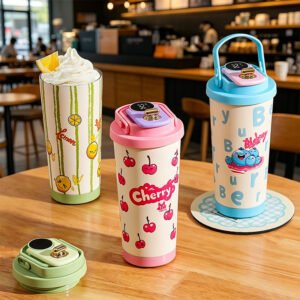 Cute Cartoon Fruit Insulated Stainless Steel Tumbler