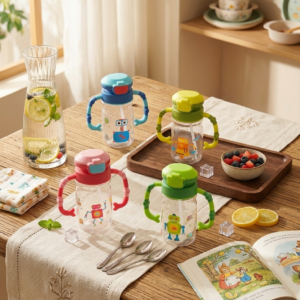 Leakproof Cartoon Toddler Sippy Cup With Handles