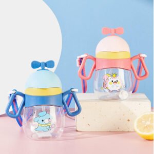 Cartoon Toddler Water Bottle With Propeller Lid