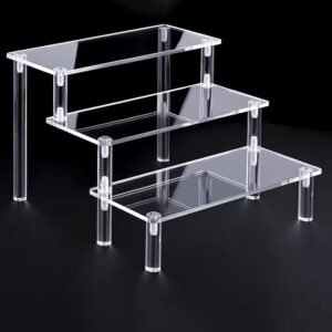 Clear Acrylic Three Tier Display Riser Stand